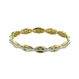 Bangle in 18k Gold with Diamonds