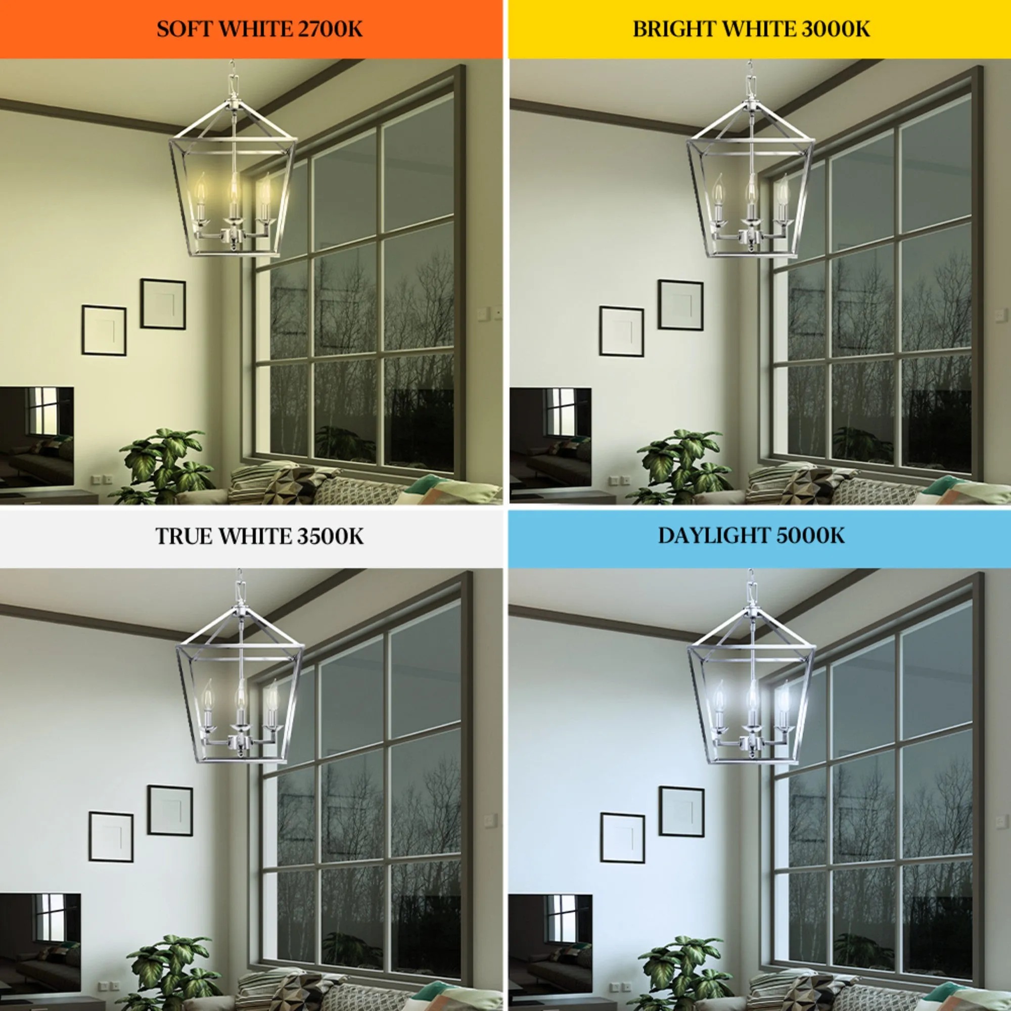 2.2W (25W Replacement) Soft White (2700K) Flame Tip BA10 (E12 Base) Exposed White Filament LED Bulb (3-Pack)