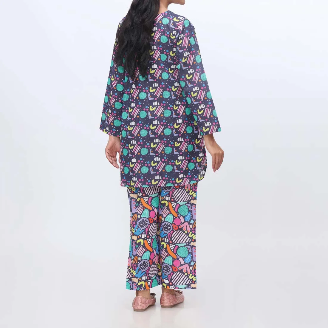 2PC- Printed Khaddar Suit PW9102