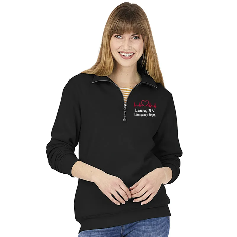 9359 |  Charles River  Unisex (mens) Crosswind Quarter Zip Sweatshirt