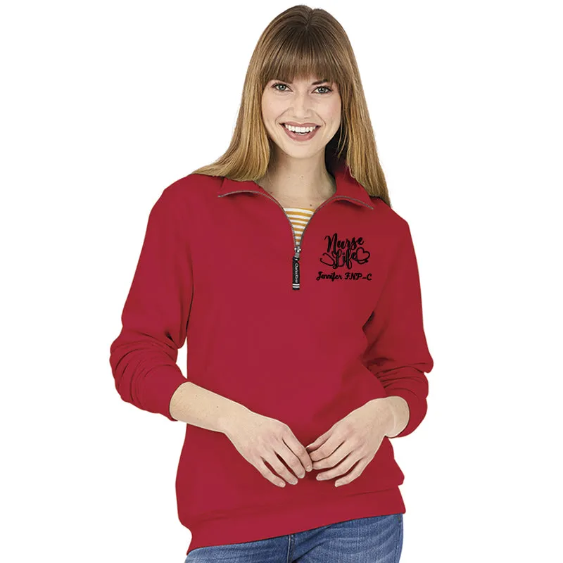 9359 |  Charles River  Unisex (mens) Crosswind Quarter Zip Sweatshirt