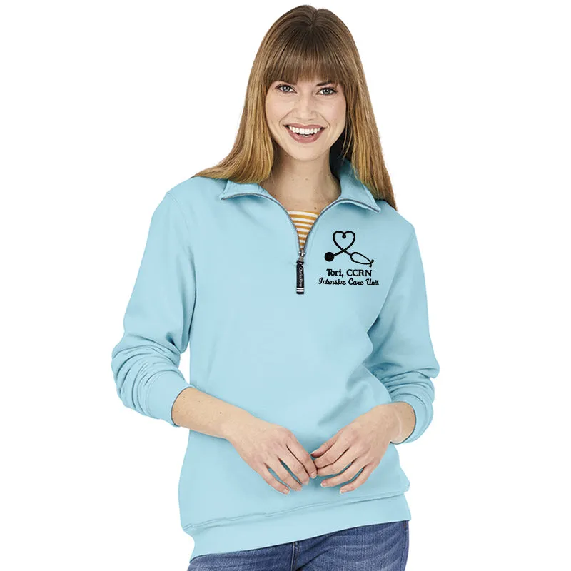 9359 |  Charles River  Unisex (mens) Crosswind Quarter Zip Sweatshirt