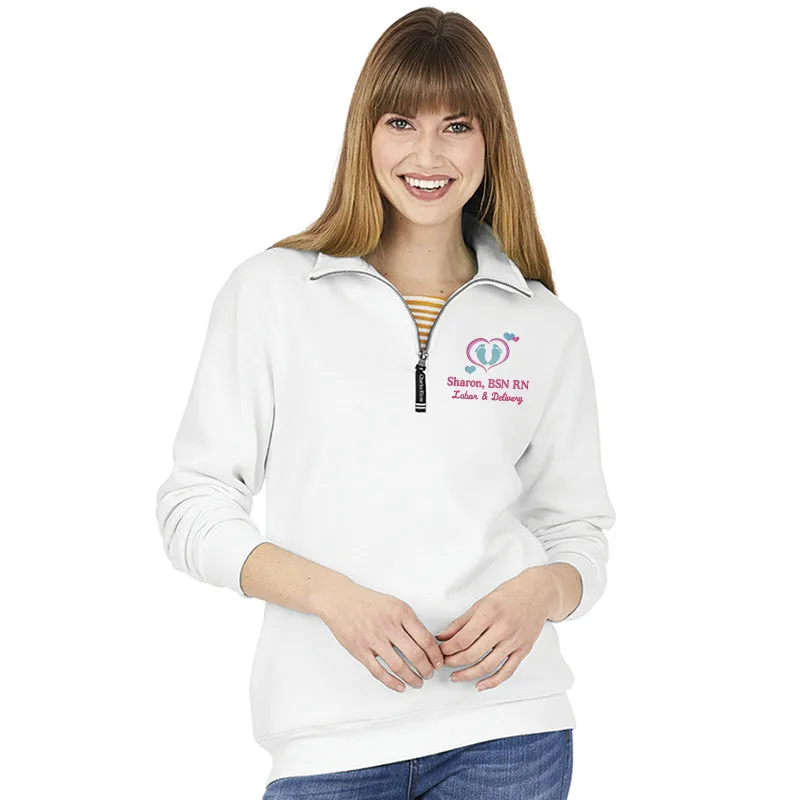 9359 |  Charles River  Unisex (mens) Crosswind Quarter Zip Sweatshirt