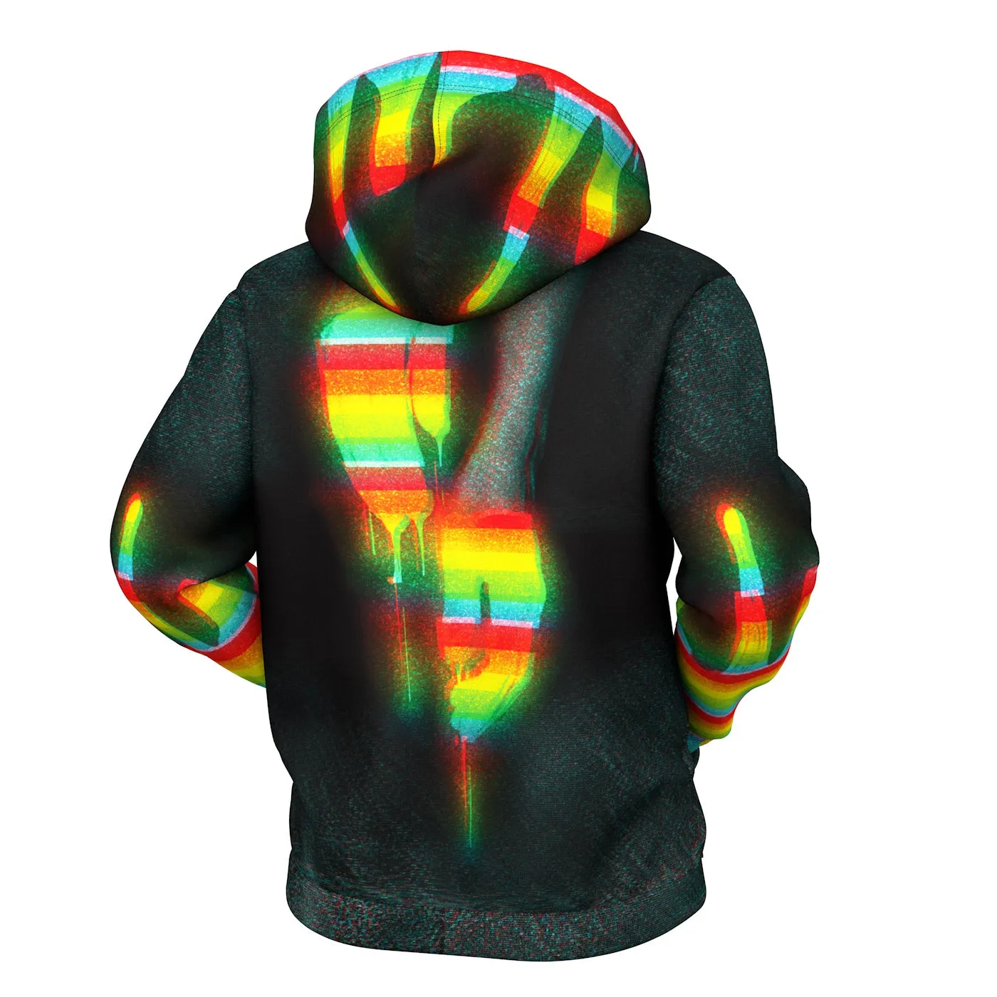 A Handful Rainbow Zip Up Hoodie