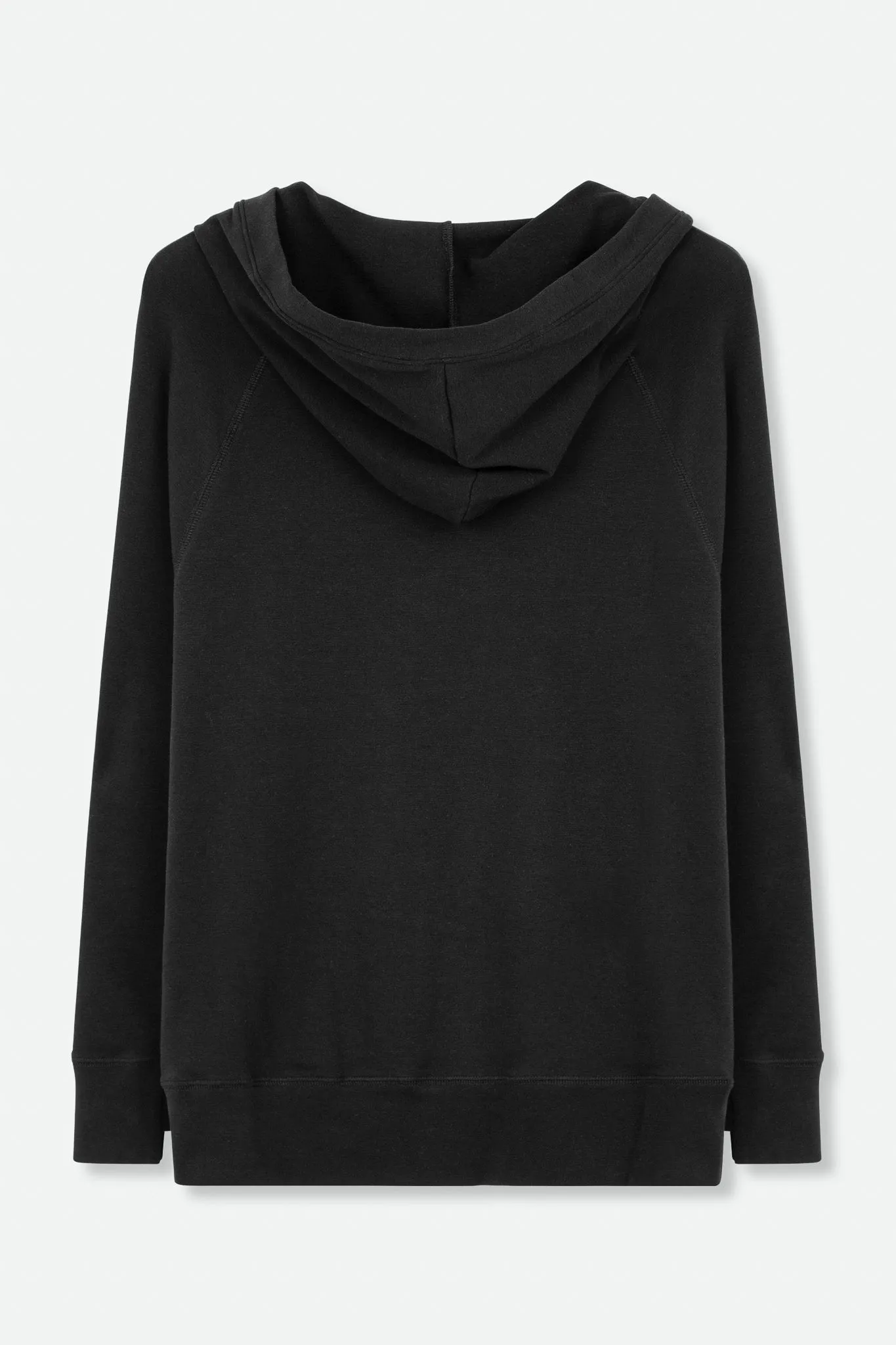 ADDY HOODY IN PIMA COTTON STRETCH IN BLACK