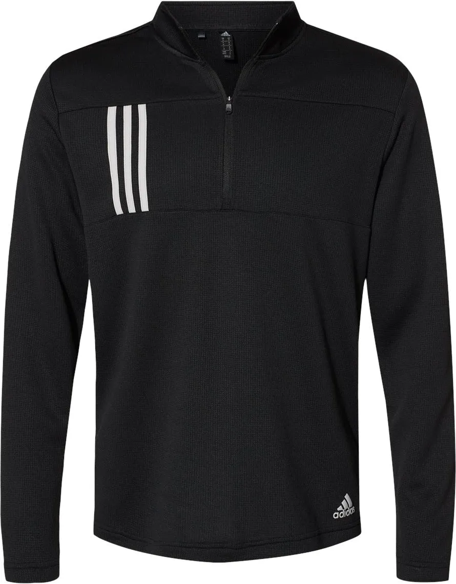 Adidas 3-Stripes Double Knit Quarter-Zip Pullover