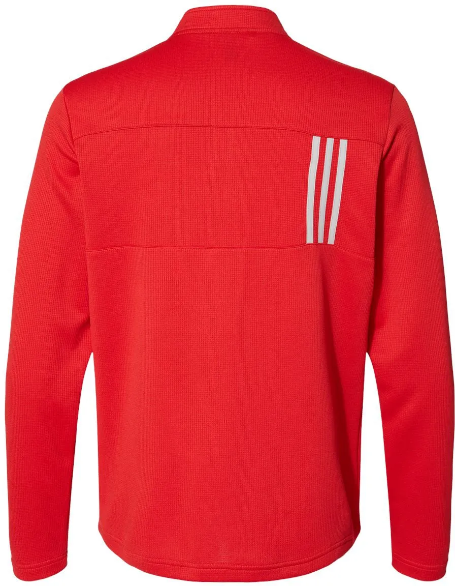 Adidas 3-Stripes Double Knit Quarter-Zip Pullover