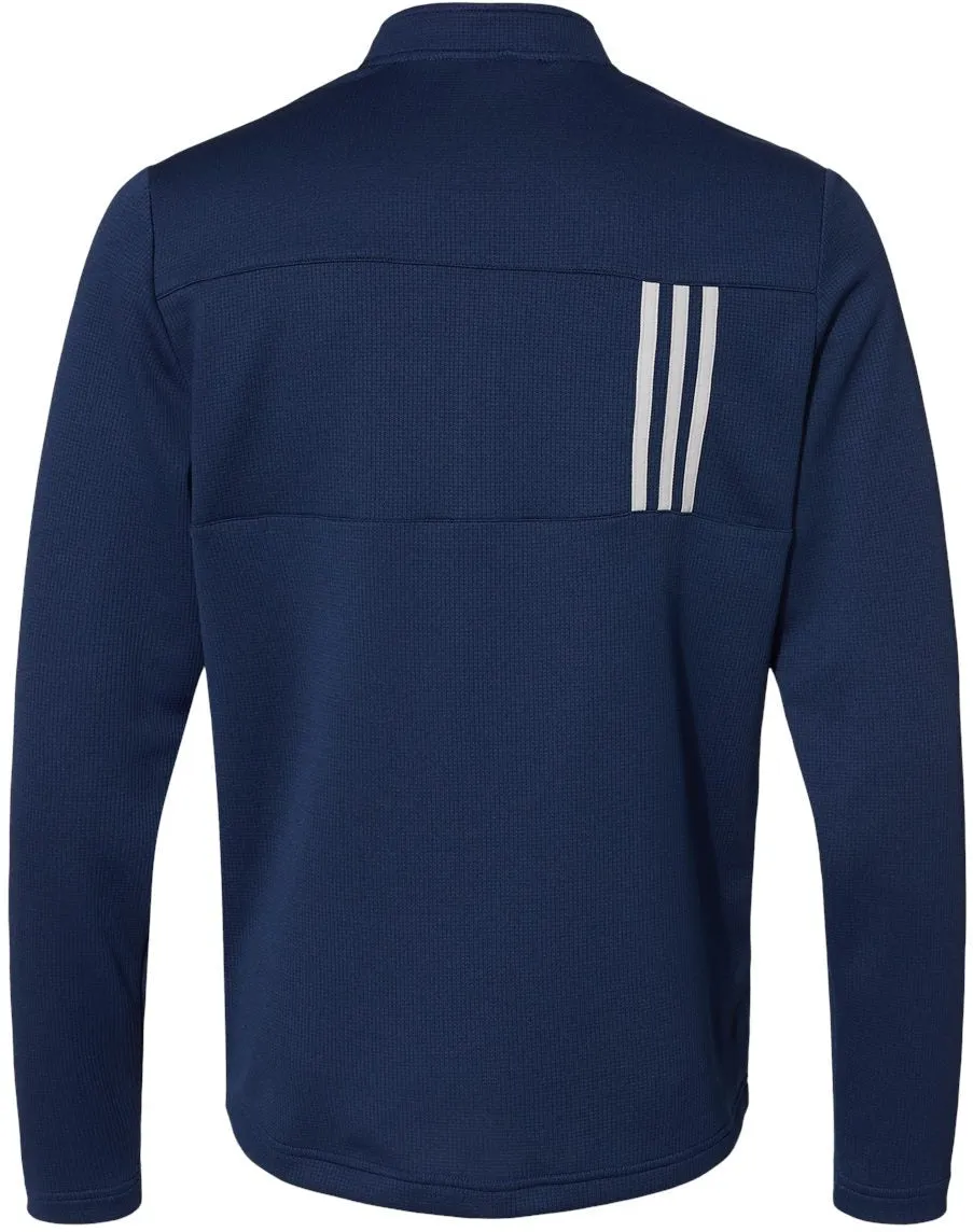 Adidas 3-Stripes Double Knit Quarter-Zip Pullover