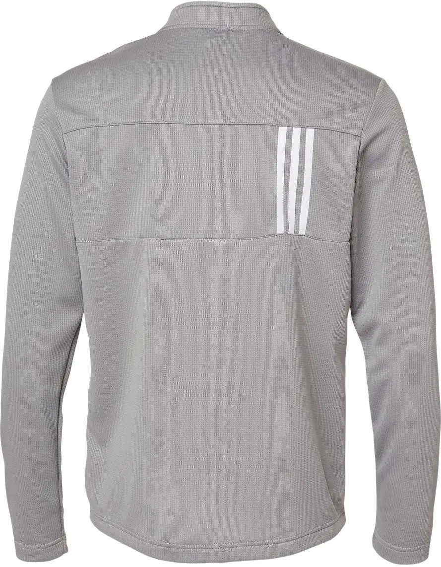 Adidas 3-Stripes Double Knit Quarter-Zip Pullover