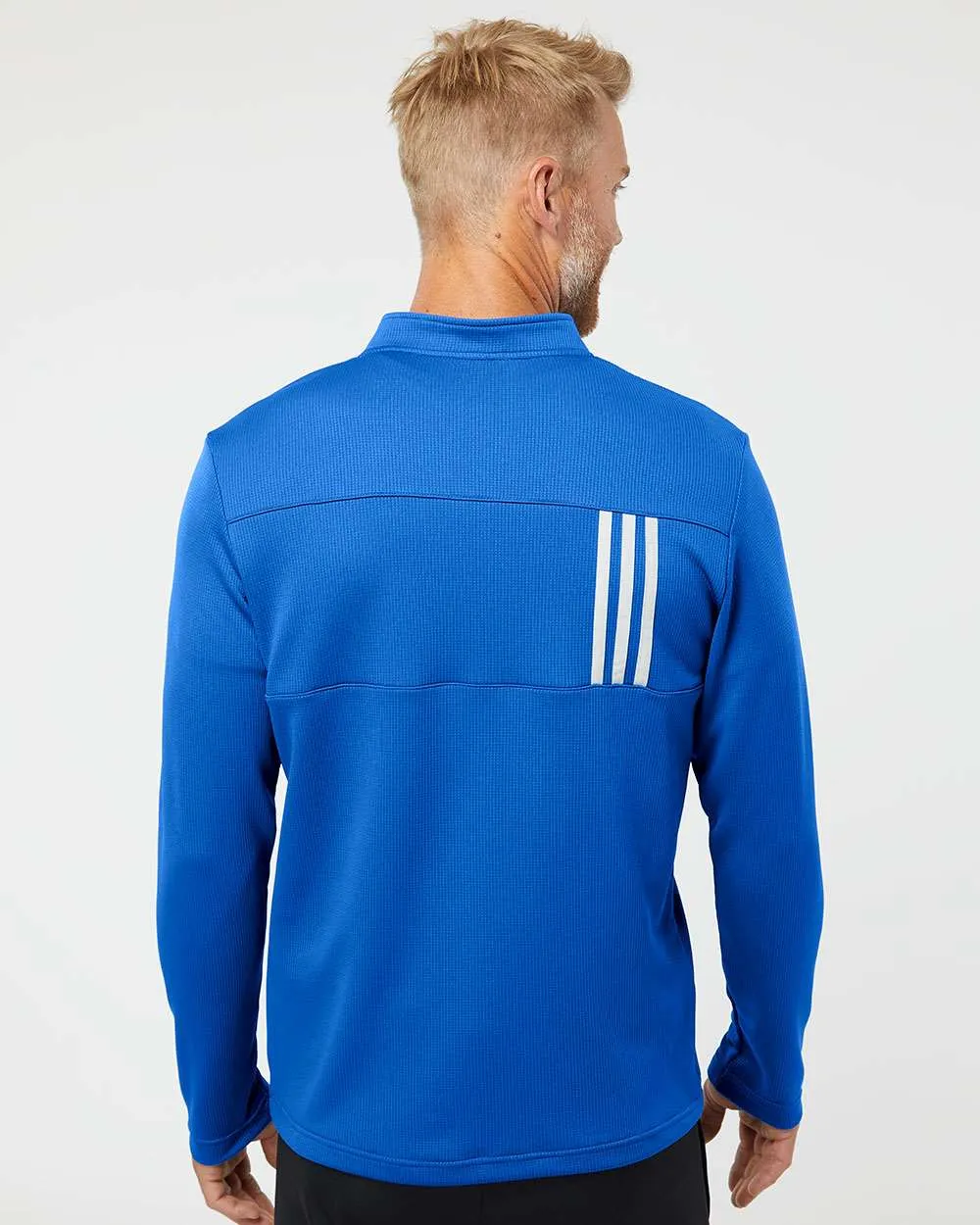 Adidas 3-Stripes Double Knit Quarter-Zip Pullover