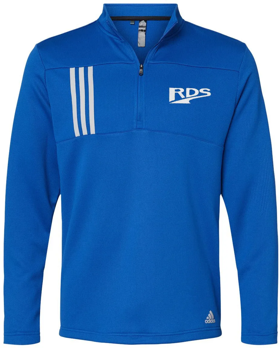 Adidas 3-Stripes Double Knit Quarter-Zip Pullover