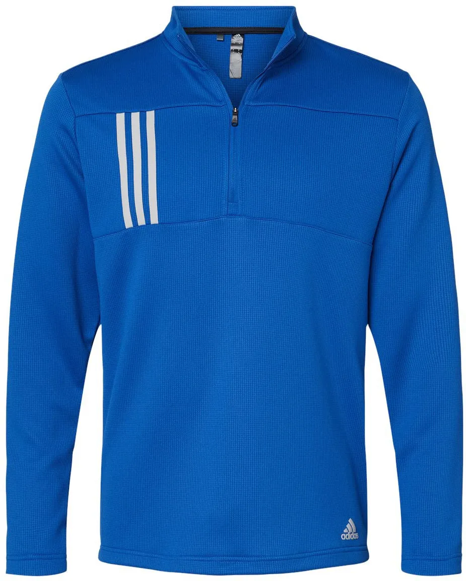 Adidas 3-Stripes Double Knit Quarter-Zip Pullover