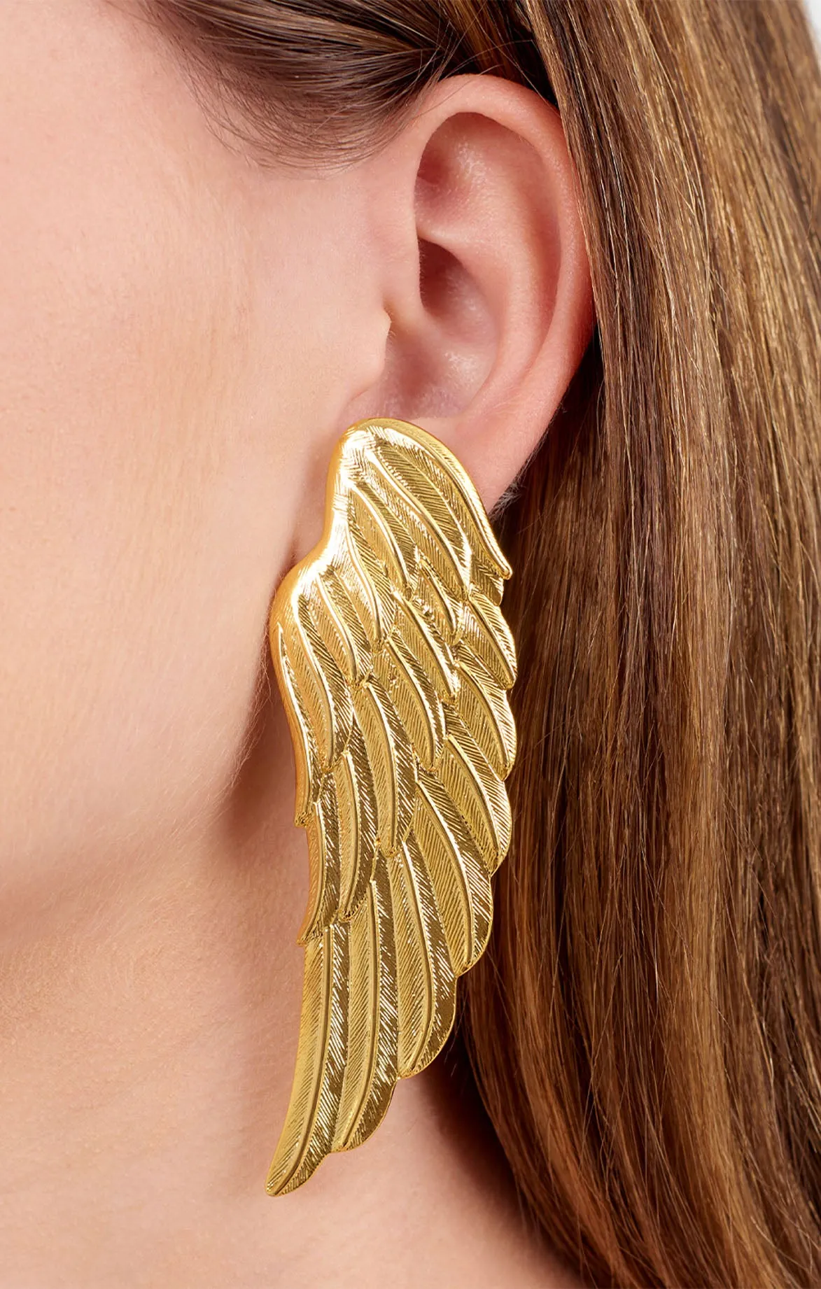 Alas del Inti Golden Earrings