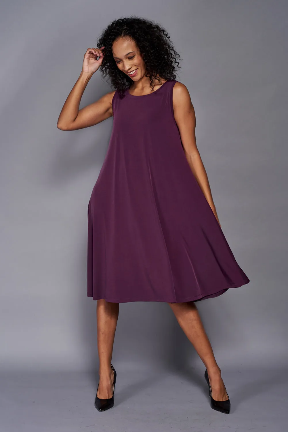 Aline Dress (Midi) Berry