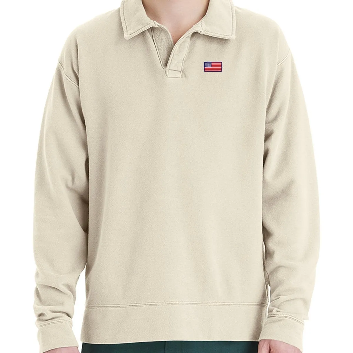 American Flag Coastal Pullover