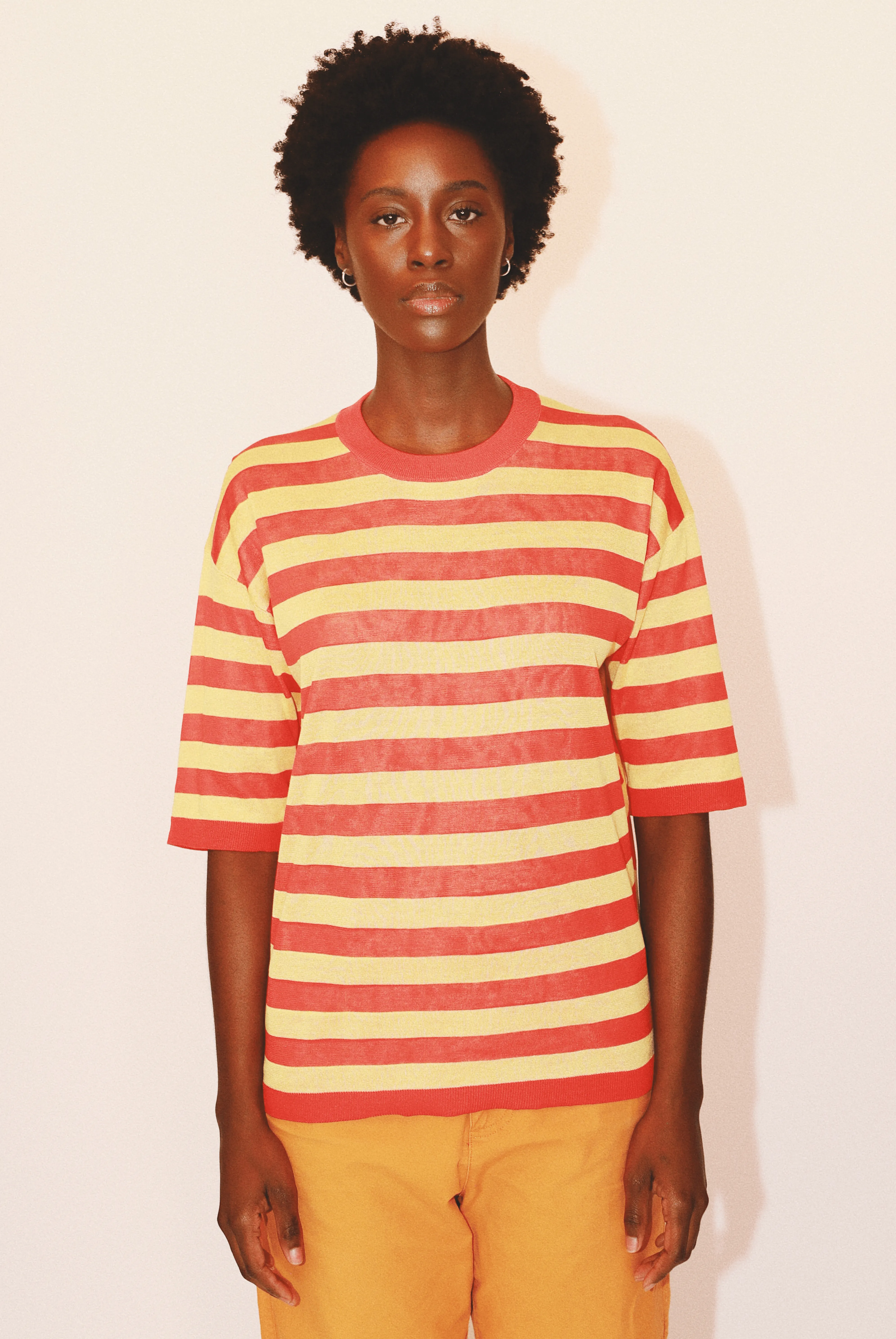 Andrea Striped Crewneck in Organic Cotton