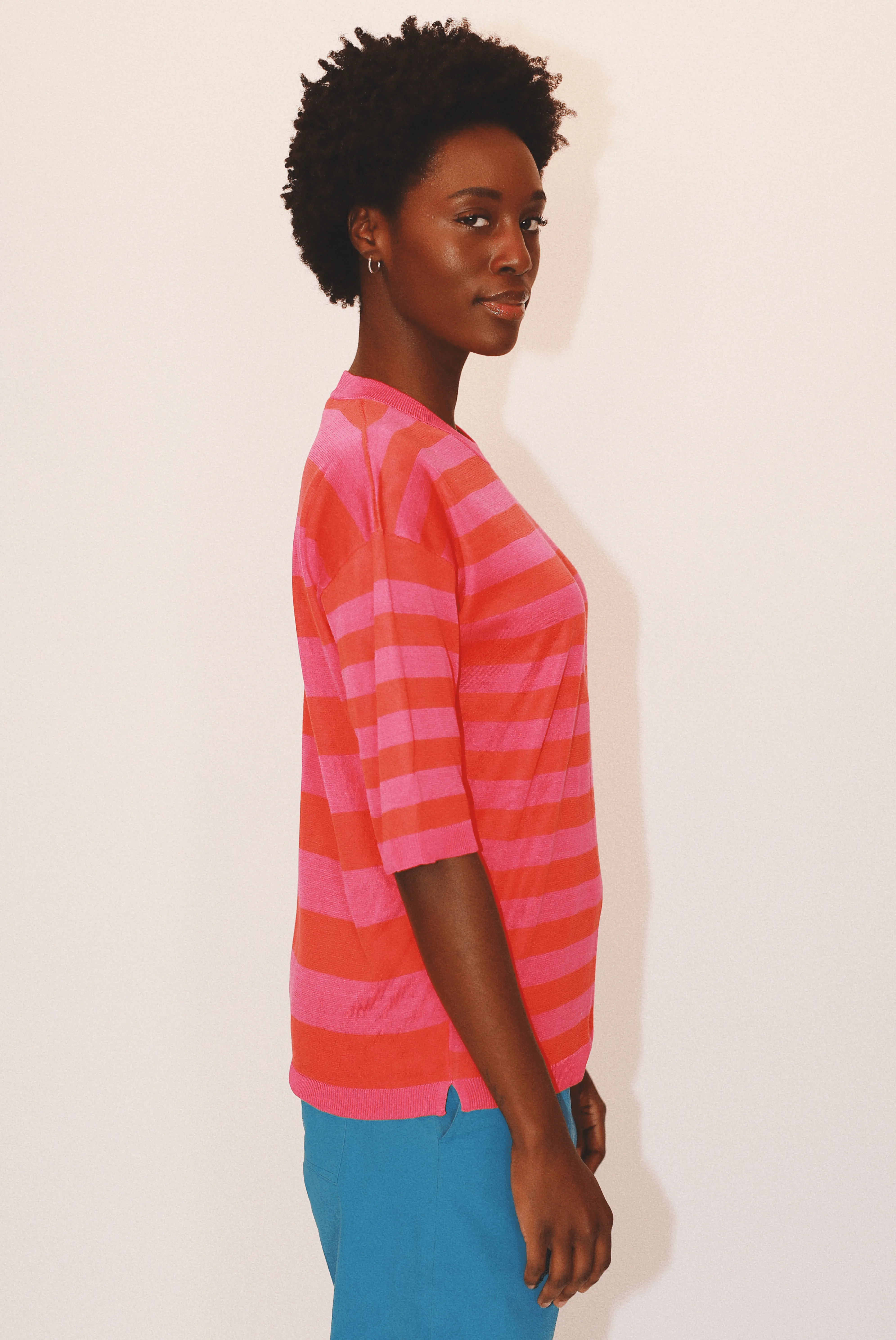 Andrea Striped Crewneck in Organic Cotton