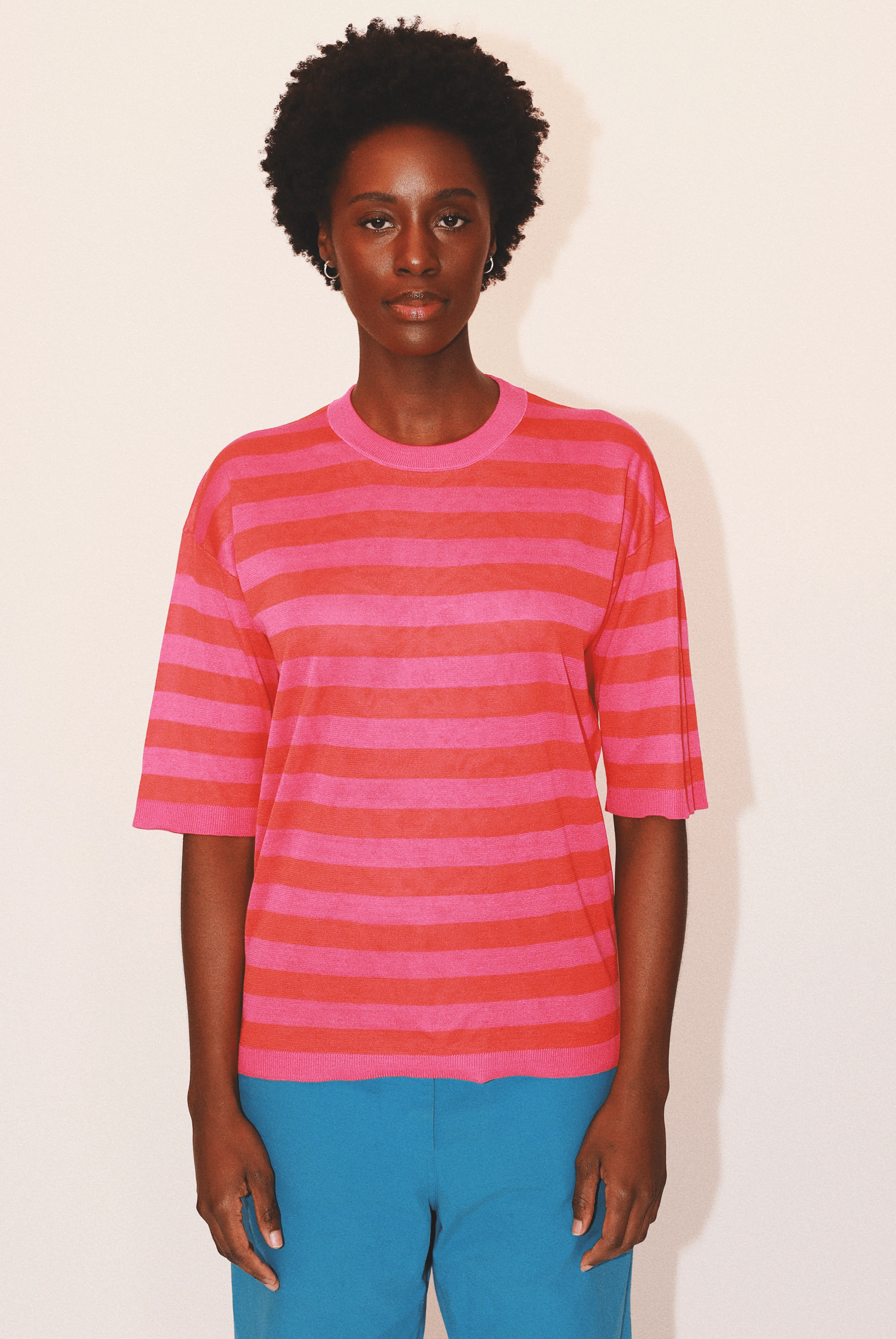 Andrea Striped Crewneck in Organic Cotton