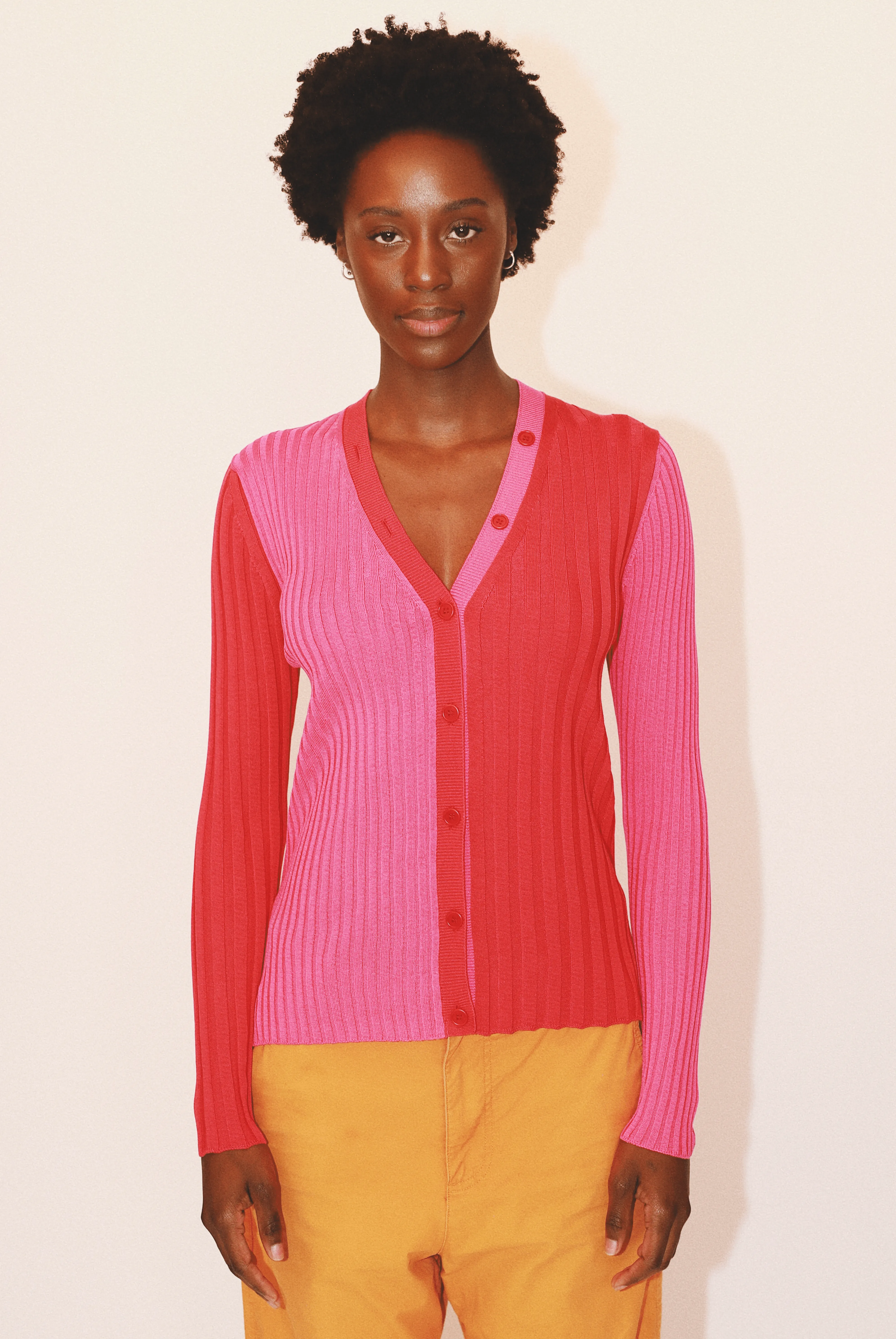 Anna Ribbed Cardigan in Organic Cotton