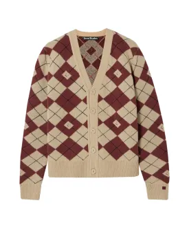 Argyle Face Cardigan