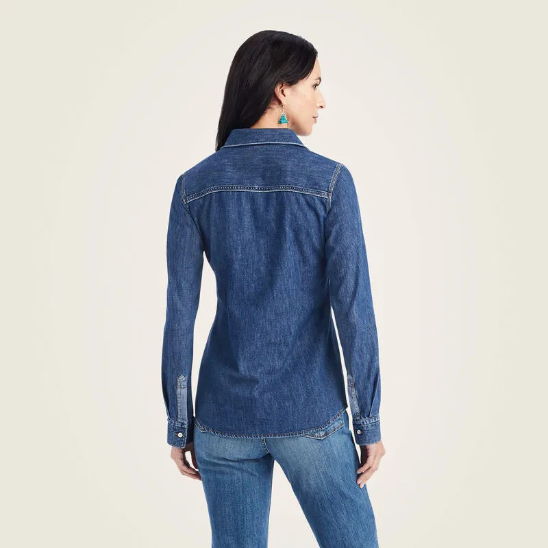 Ariat Ladies Farriday Denim Shirt Style 10042258