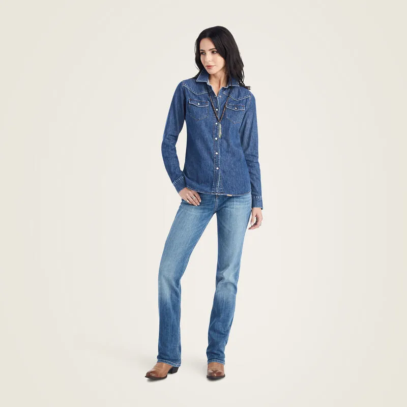 Ariat Ladies Farriday Denim Shirt Style 10042258