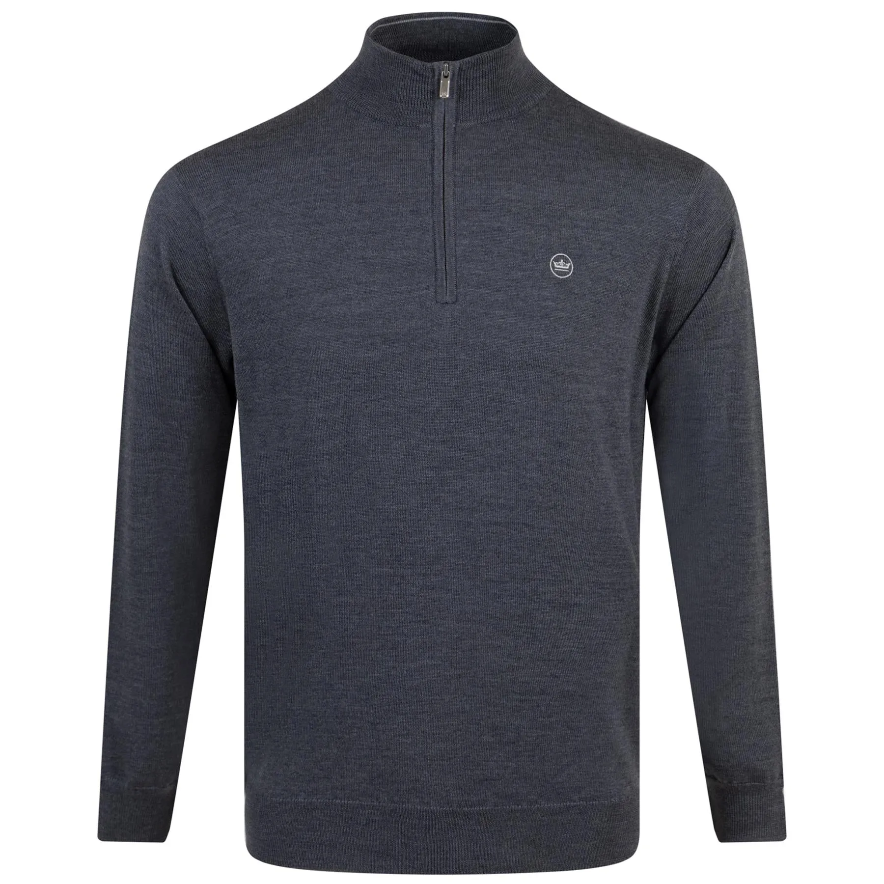 Autumn Crest Quarter Zip Merino Knit Mid Layer Charcoal - 2024