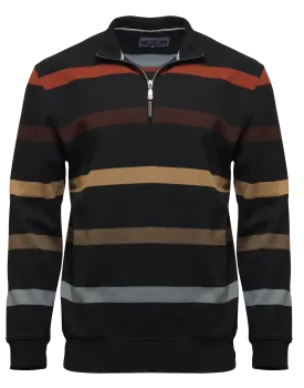 Back Bay Engineered Stripe 1/4 Zip Pullover