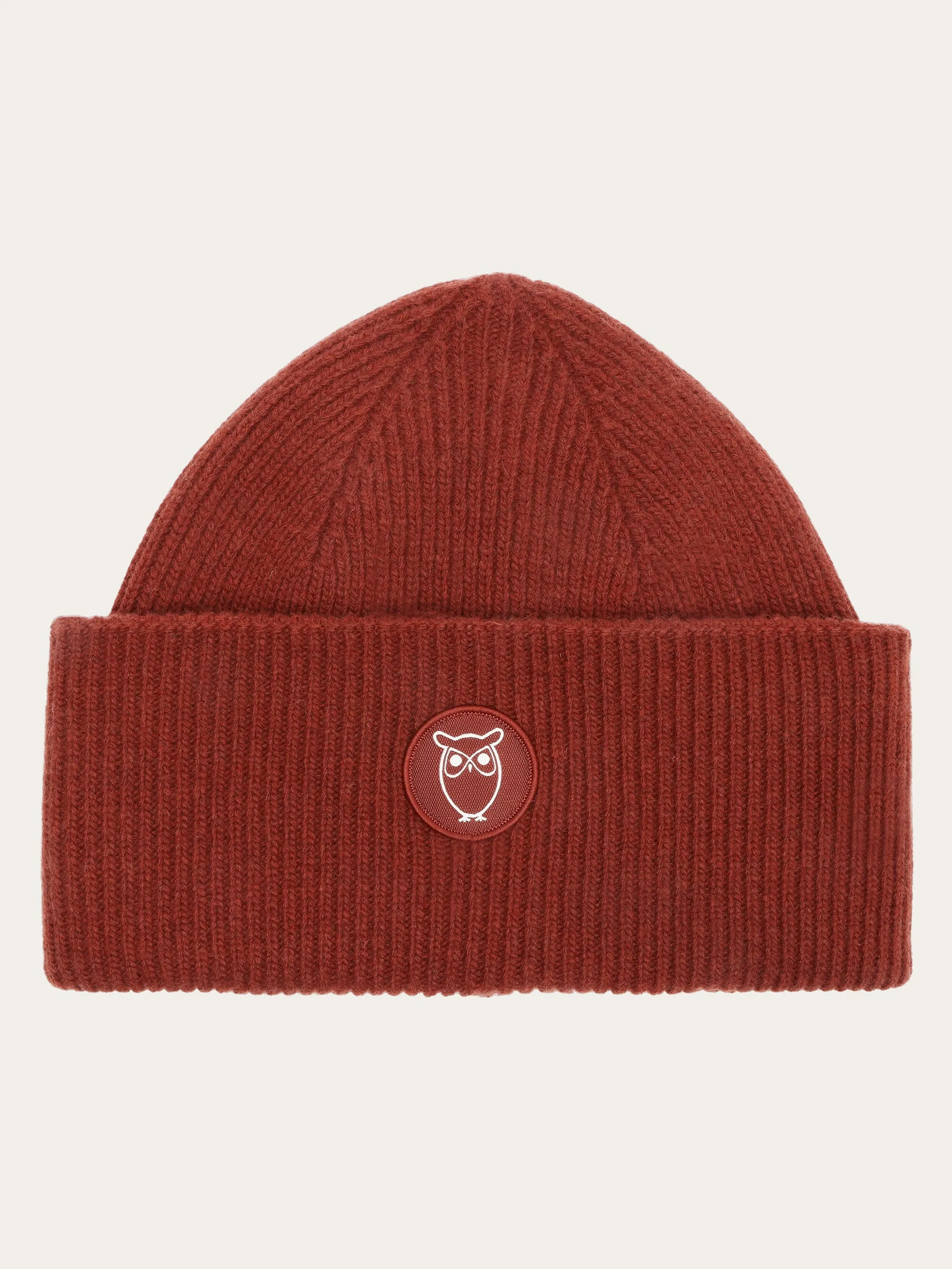 Big rib beanie - Fired Brick