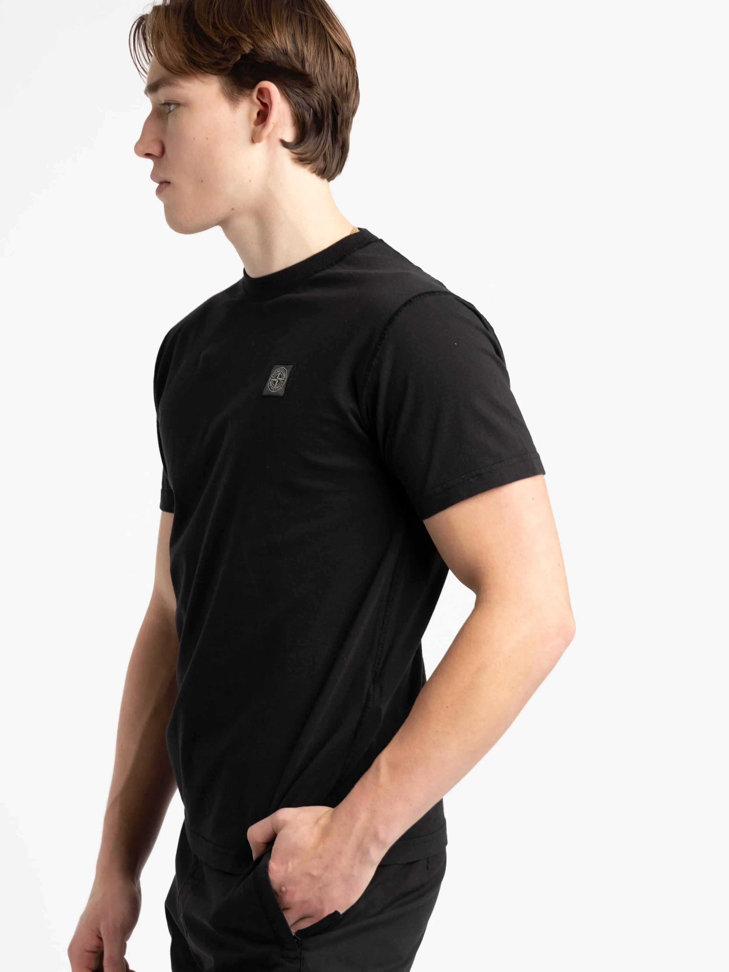 Black Cotton T-Shirt