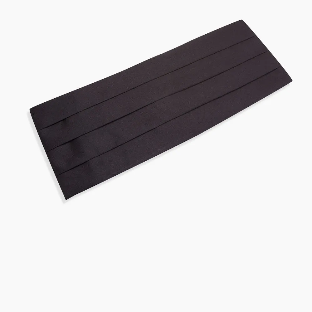 Black Satin Cummerbund