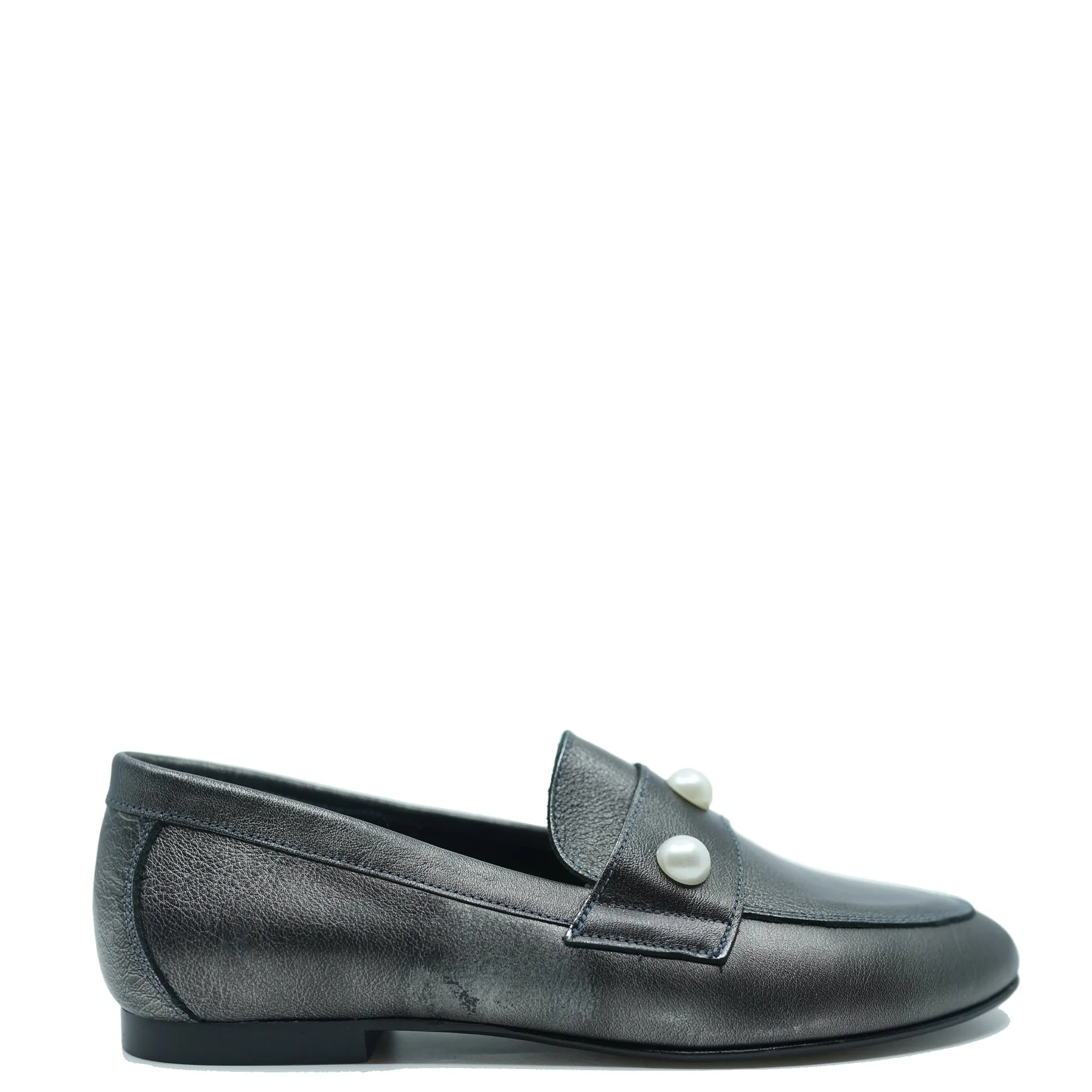 Blublonc Gunmetal Pearl Loafer