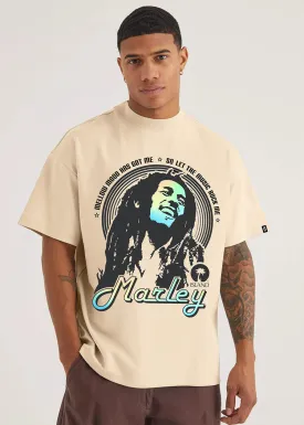 Bob Marley Men Oversized Printed T-Shirt