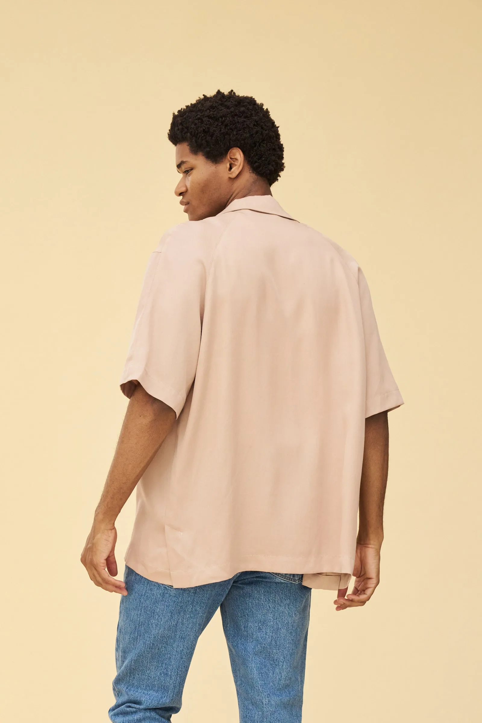 bound 'Nude Tencel' Cuban SS Shirt