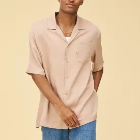 bound 'Nude Tencel' Cuban SS Shirt