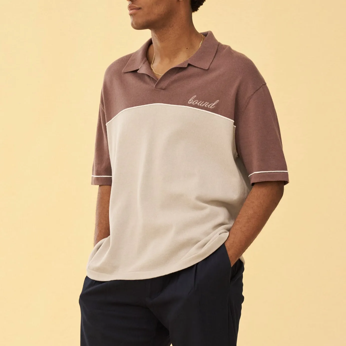 bound 'Soprana' Knit Polo