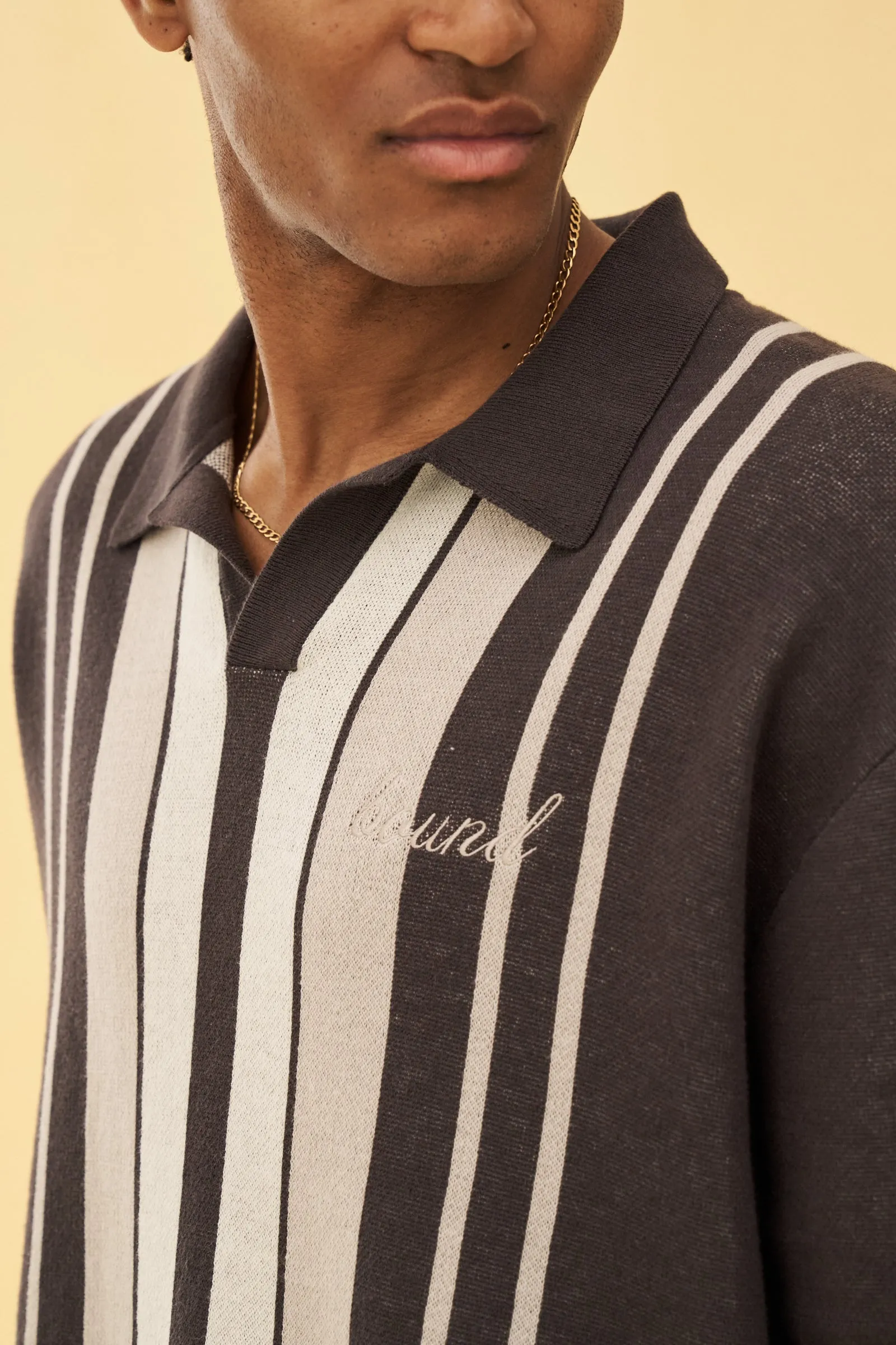 bound 'Trapani' Knit Polo