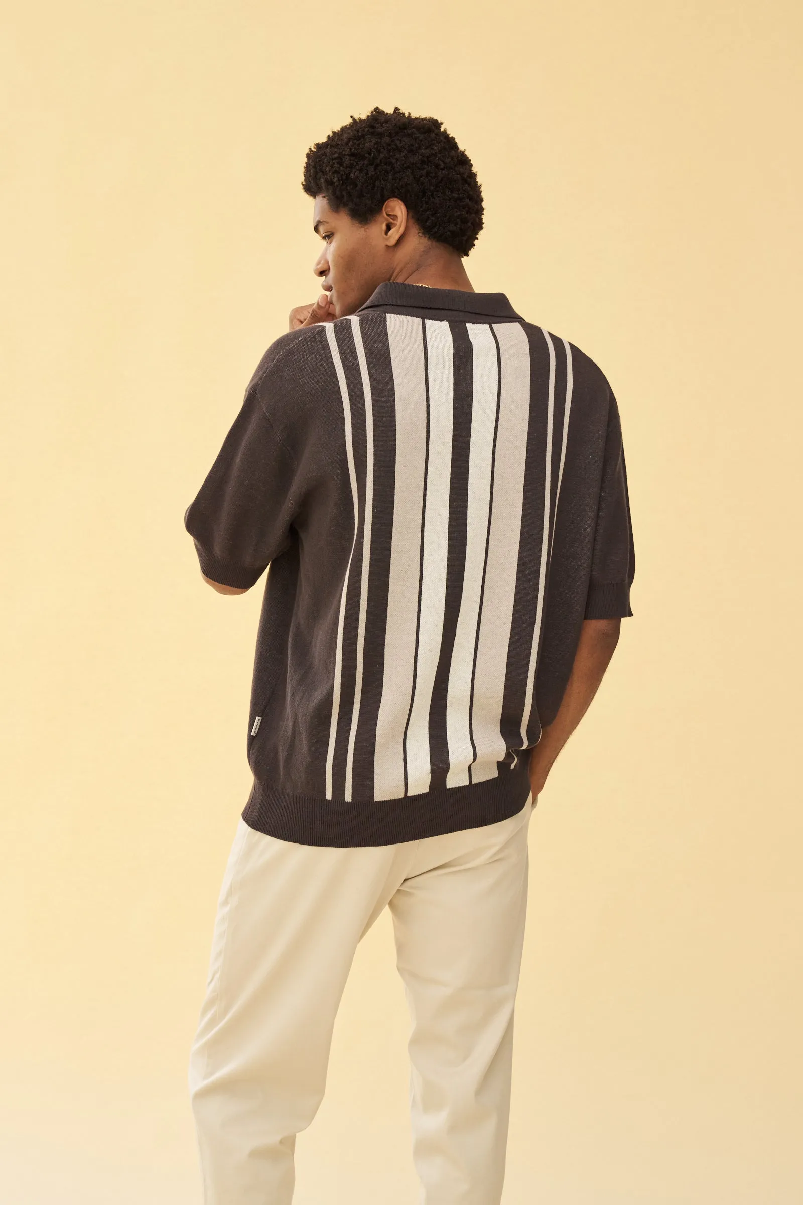 bound 'Trapani' Knit Polo