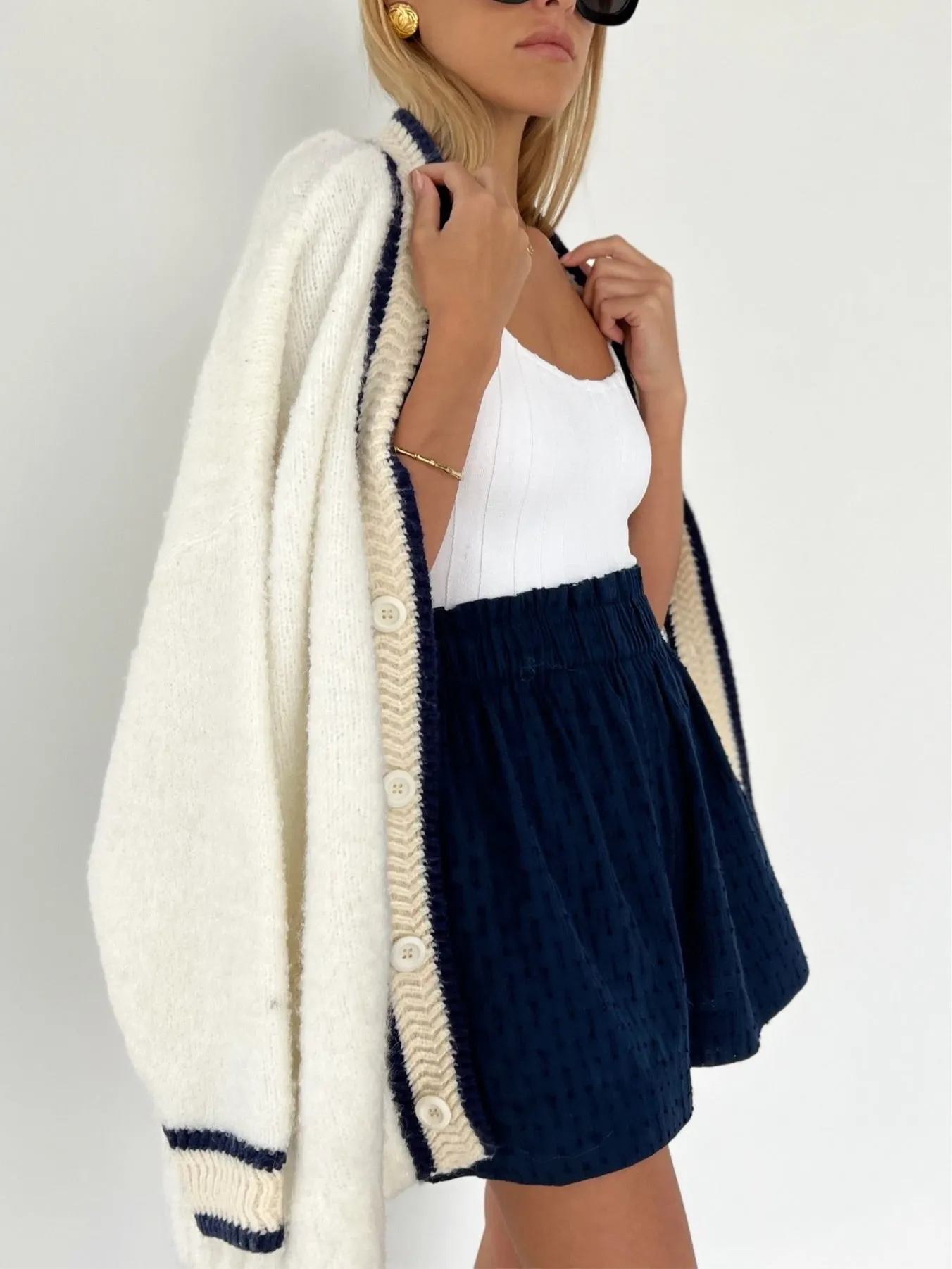 Boyfriend Oversized Cardigan | Cream