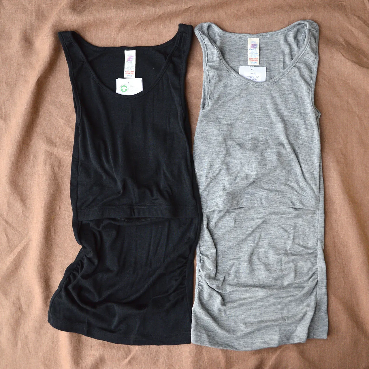 Luxurious Merino & Silk Nursing Tank Top for Ultimate Comfort & Style