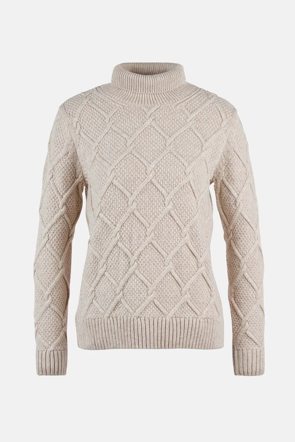 Burne Roll Neck Knit Sweatshirt