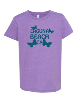 Butterfly LB Girls Tee - Heather Purple