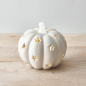 Ceramic T-Light Holder Pumpkin, 10.8cm