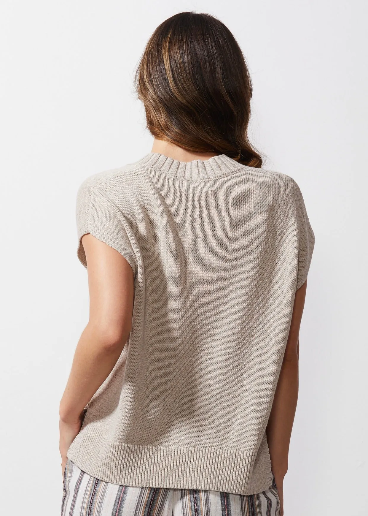 Chunky Linen Vest