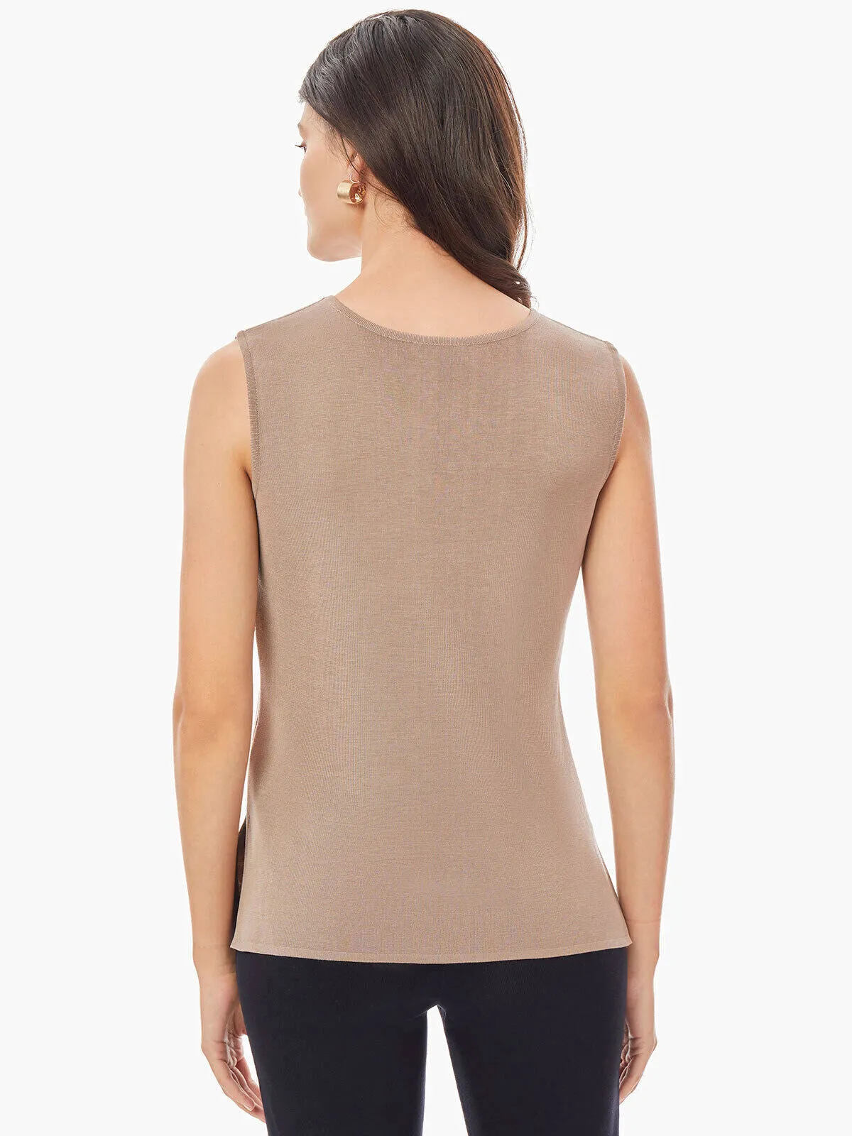 Classic Knit Tank Top, Macchiato