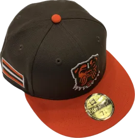 Cleveland Browns New Era The DAWG Two Tone 59FIFTY Fitted Hat - Brown/Orange