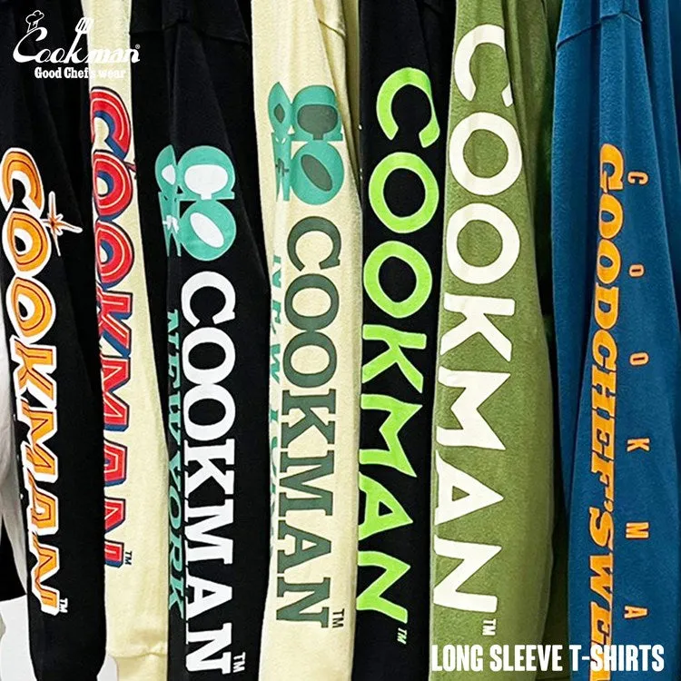 Cookman Long Sleeve Tees - Pizza : Black