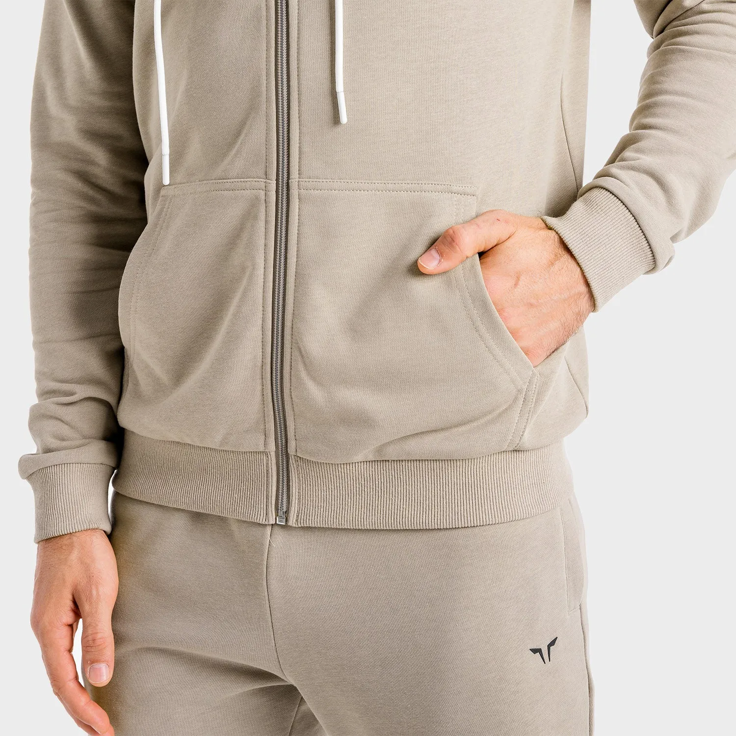 Core Zip Up - Taupe