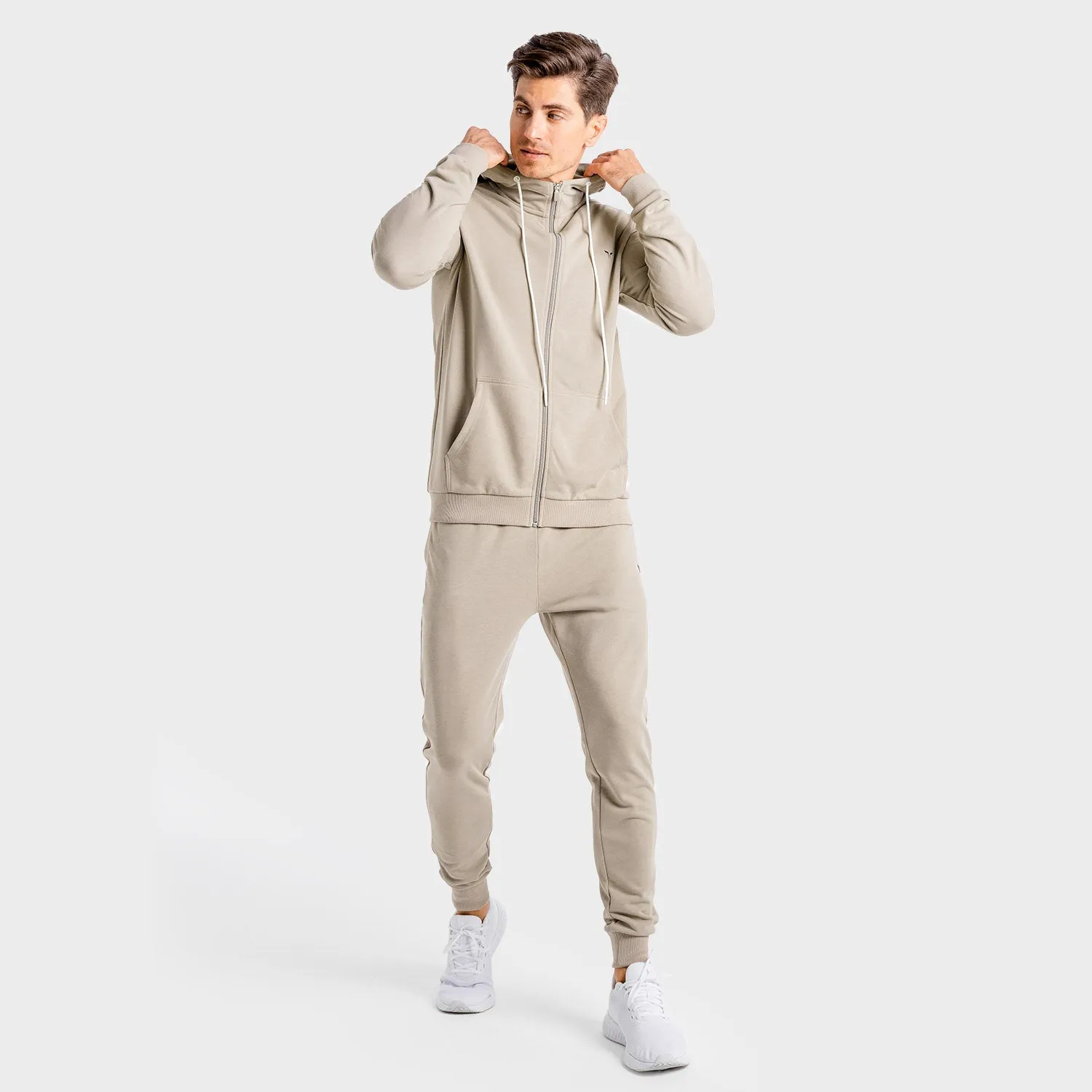 Core Zip Up - Taupe