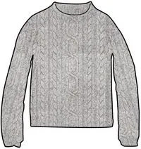 Cozy Cable Recycled Knitted Jumper - Grey Marl